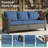 Arlene All-Weather Outdoor Patio Wicker Sofa With Thick Cushion-1563853360