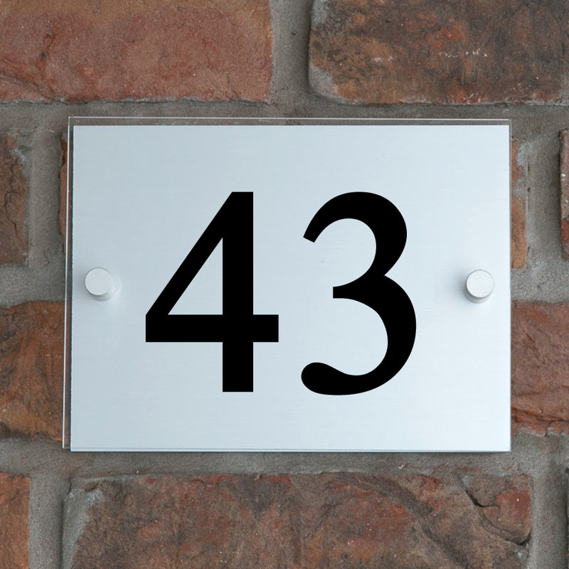 Champy 15cm H Plastic House Number, 43