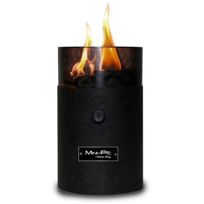 Flame King Mini Tabletop Fire Pit, Dual Fuel Propane and Butane, Smokeless Odourless Flame