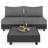 5 - Piece Outdoor Conversation Furniture Set, 4-Person Sofa Seating Group with Thick Cushions
