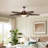 52" Hojkov 5 - Blade LED Leaf Blade Ceiling Fan with Remote Control and Light Kit Included