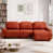 Dark Orange Chenille