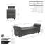 Landaverde Fabric Upholstered Storage Bench-1867291861