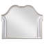 Nive Dresser Mirror, Silver Wood Frame, Double Arch Top, 40 Inch