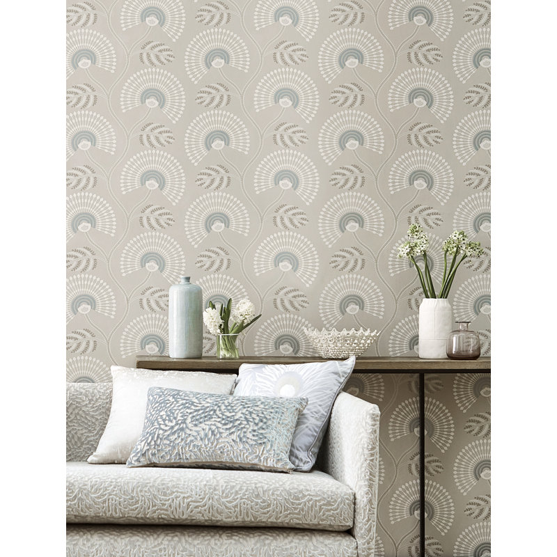 Louella Wallpaper, Seaglass/Pearl