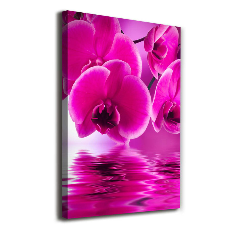 Pink Orchid - Wrapped Canvas Print