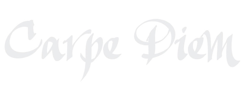 Décalcomanie murale indemnités journalières carpe diem, H 9,5 po x l 36 po x P 0,01 po, Blanc