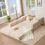 Canapé modulaire convertible 10-en-1, canapé d'angle, canapé-lit convertible au sol, velours côtelé, poche latérale, sans assemblage, bricolage, canapé modulaire en forme de L, 6 coussins-1487121981
