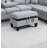 Living Room Furniture 3-PCS Sectional Sofa Set LAF Sofa RAF Chaise And Storage Ottoman Cup Holder  Linen-Like Fabric-1344660760