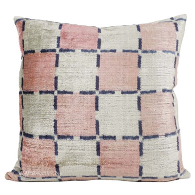 Heron Silk Velvet Square Pillow Cover And Insert