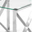 Cochrane Glass Top Sled End Table