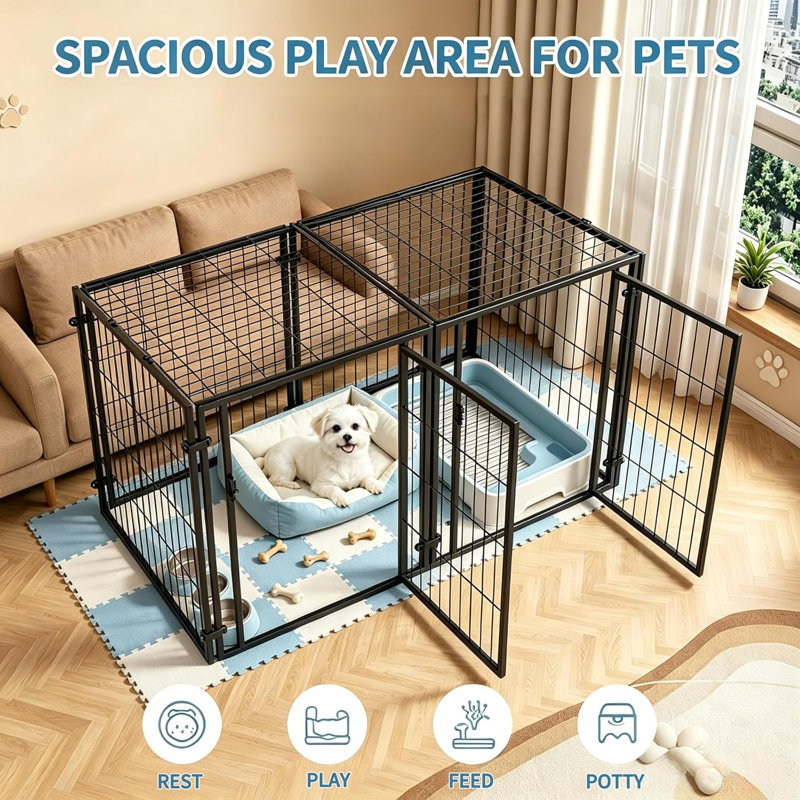 Metal Pet Crate with 1 Door