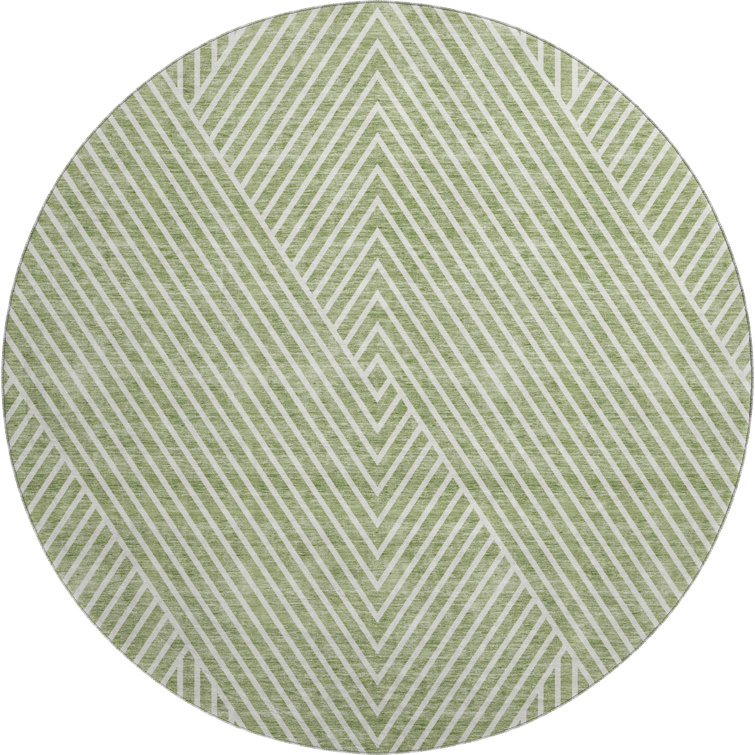 Premium Machine Washable Prisco Aloe Rug