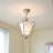 11.42" Simple Shell-Shaped 3-Color Ceiling Light – Minimalist Dimmable Lighting