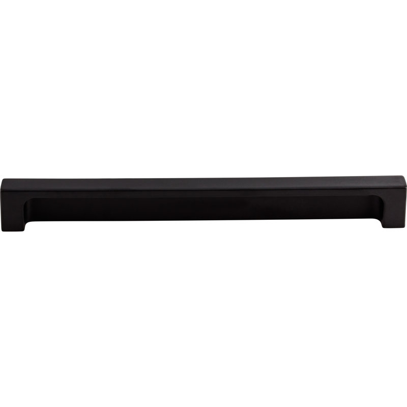 Modern Metro Finger Pull, Flat Black, 8" Center to Center