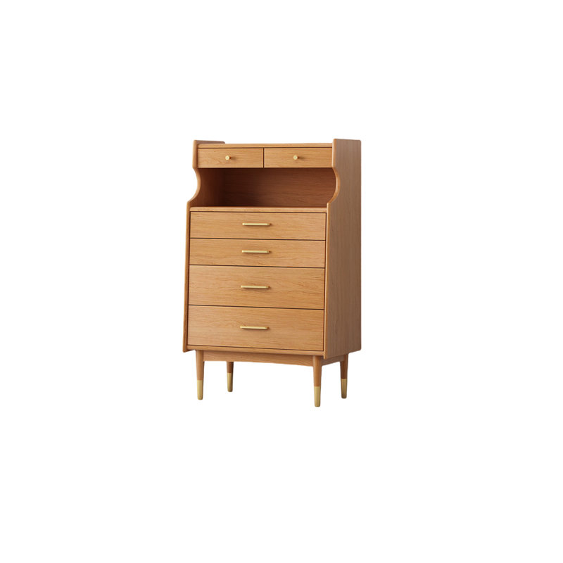 Armoire décorative simple en bois massif pour chambre à coucher