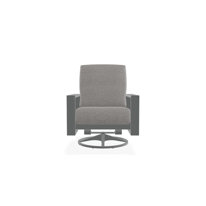 Larssen Deep Seating Cushion Swivel Rocker, Graphite, Rain Graystone
