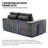 69'' Convertible Sofa Bed 2 Seats Loveseat Sleeper Sofa Small Couch Sofa-118769551