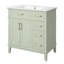 Meuble-lavabo 30 po avec lavabo en céramique-1114812756