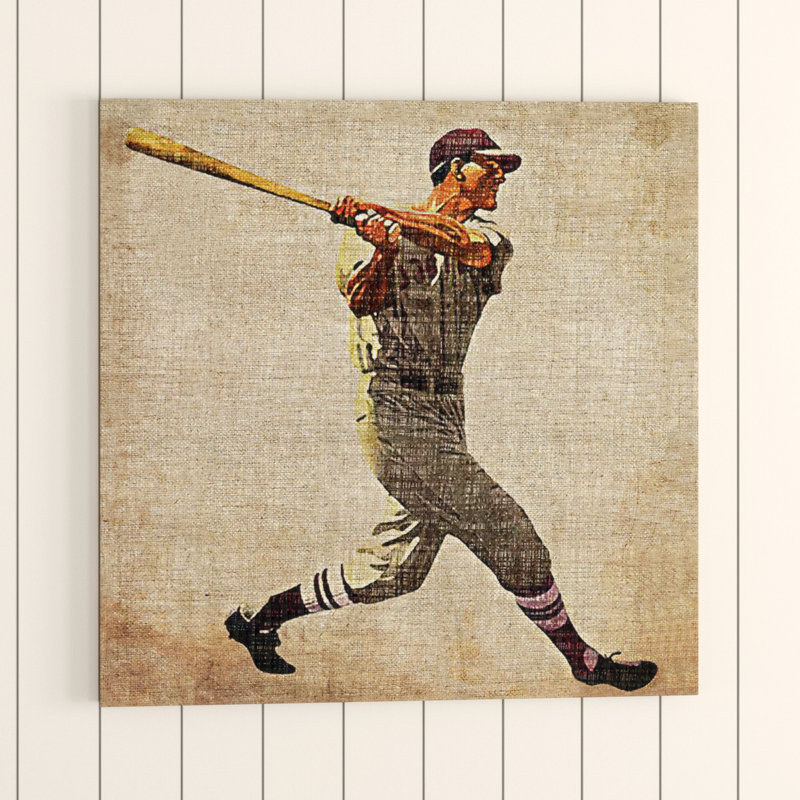 «Vintage Sports VI», impression sur toile, H 37 po x l 37 po x P 1,5 po