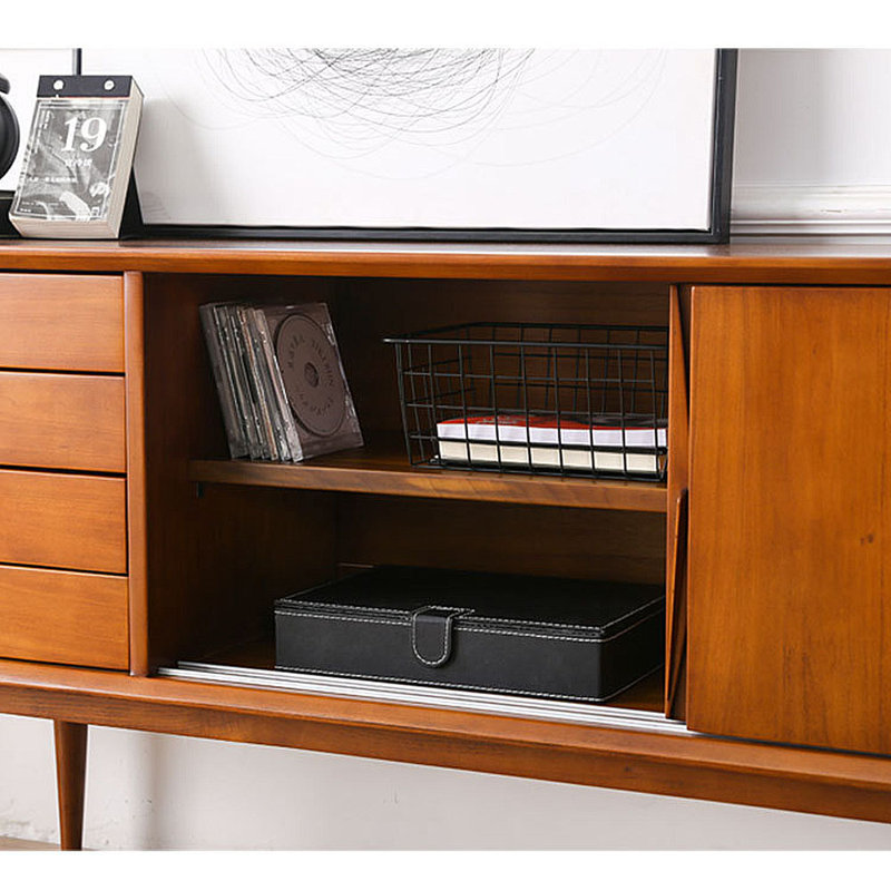 Moving Door Drawer Storage Sideboard TV Cabinet