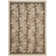 Tapis floral beige / brun Plume