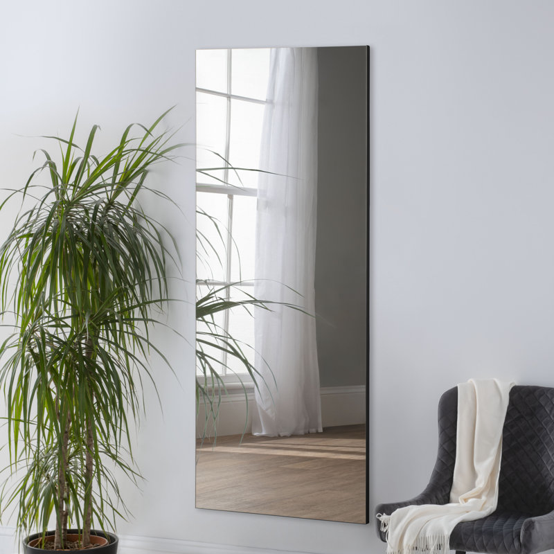 Ajaypal Rectangle Mirror, Black