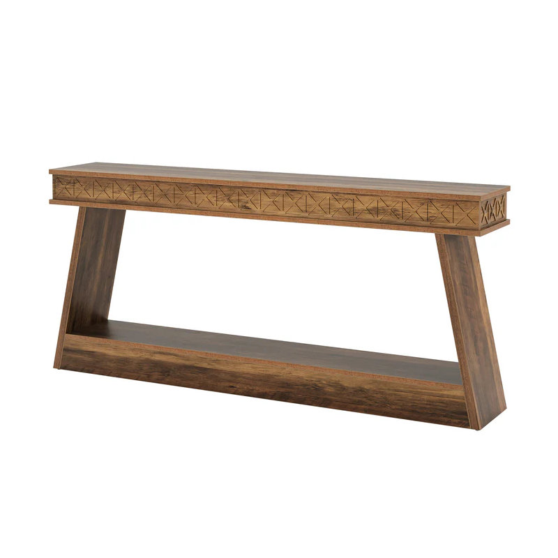 Two-Tiered Console Table: Versatile Entryway Sofa Table | Gift Idea, Brown