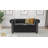 Chesterfield Hanna 2 Seater Sofa with Sleeping Function Made of Velvet Fabric with Solid Wood Legs-1796508613