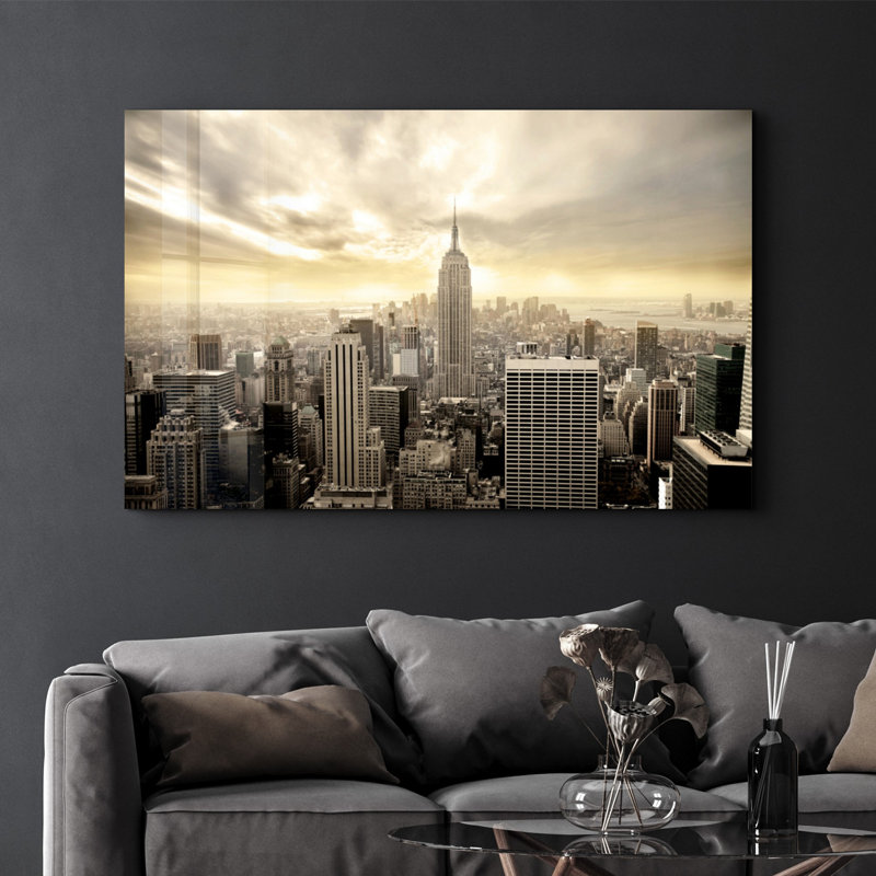 Elegant Tempered Glass Wall Art Painting, 18.1 x 28.3 inches | 100% Tempered Glass, Thickness: 0.16 inches | UV Printed for Vibrant Colors & Durability | Perfect for Home Decor & Modern Aesthetics