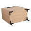 Base de meuble-lavabo 30 po sans lavabo, armoire de rangement avec portes, bois d'ingénierie