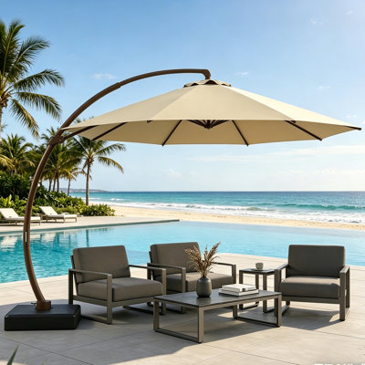  11FT Cantilever Patio Umbrella With Base Included