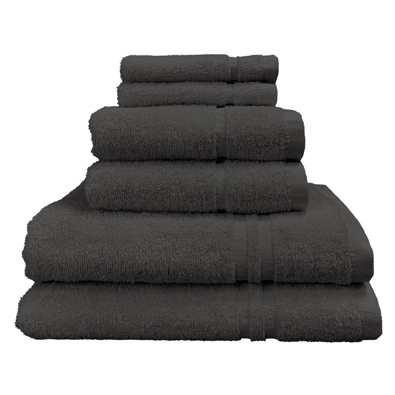 Chilson Essentials 6 Piece Towel Bale Set, Charcoal