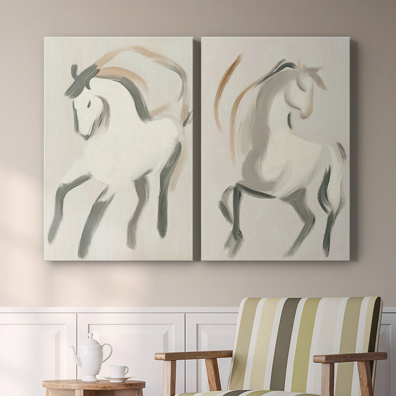 ANIMALS Series CCGLXVI - Toile tendue avec châssis de qualité supérieure - Prêt à être accroché, H 60 po x l 80 po