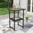 Wicker Table With Ice Bucket  Patio High Top Rattan Pub Table  Outside Tall Dining Table For Outside Deck Porch Balcony Poolside-247547976