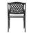 Andre 2Pcs Cast Aluminum Dining Chair - Black Mesh, And For Patio, Deck, Backyard Use  2  Mesh Style, Strong, Patio Deck-121264437