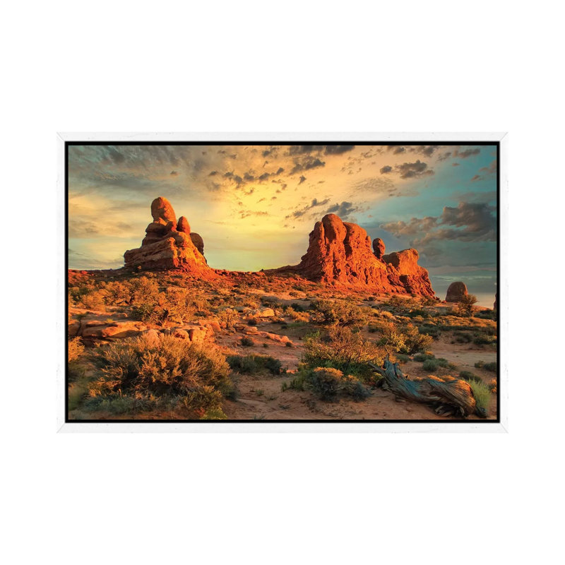 Another Day by Mark Paulda - Print on Canvas, White Floater Framed, 45.72cm H x 66.04cm W x 3.81cm D