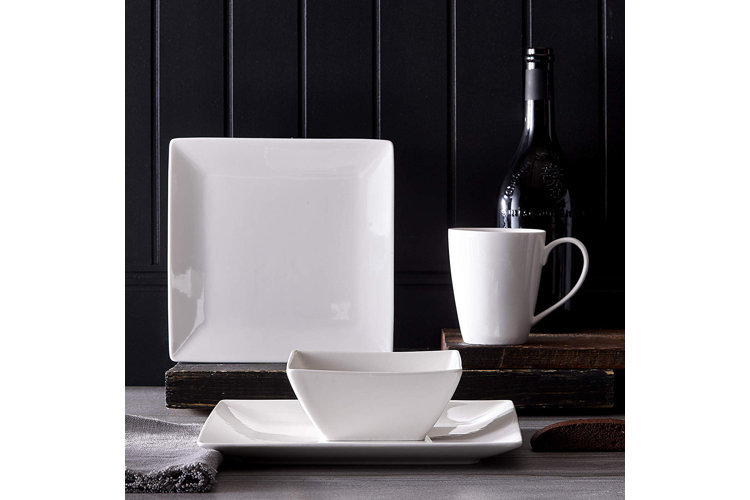 Tarnov Square Pure 32 Piece Dinnerware Set, Service for 8