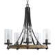 Stepas 5 Light Dimmable Chandelier