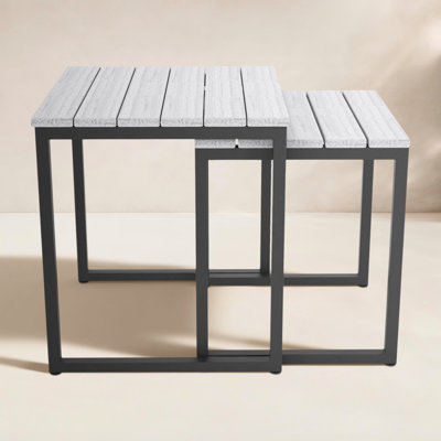 Townsend Square Metal Outdoor Side Table , 18.9'' in. W 18.9'' in. D