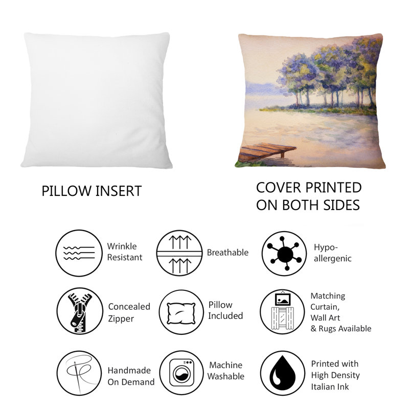 Floral Throw Pillow