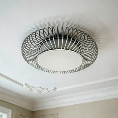 Luminaire et plafonnier moderne avec cadre métallique encastré Luminaire à DEL encastré Finition argentée élégante Éclairage de décoration intérieure pour le salon, la chambre, la cuisine, le couloir et le vestibule