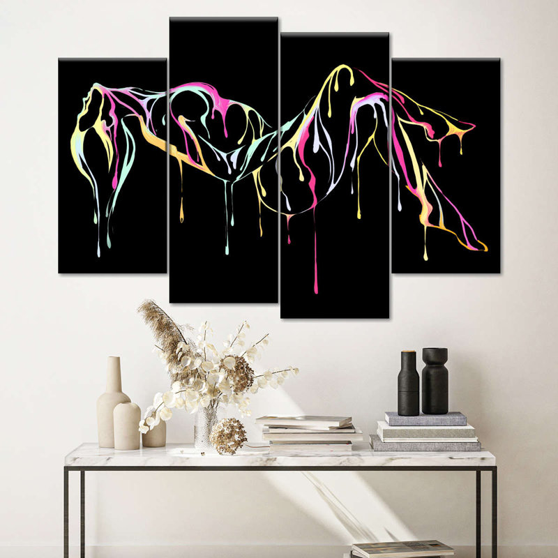 Impression sur toile Sensual Abstract, H 27 po x l 43 po x P 1,25 po