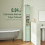 Armoire de salle de bain haute avec étagère de salle de bain étroite