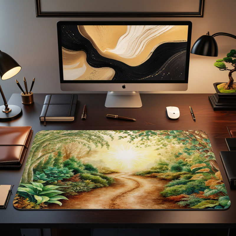 Polyester Desk Pad, 14.4x12.1