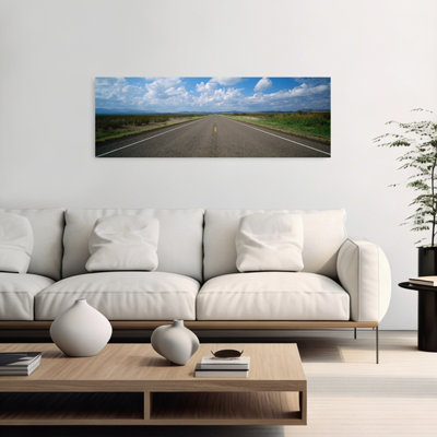 Highway Passing Through A Landscape, Texas, Usa Abstract Contemporary Landscape Nature Wall Art