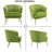 Latulip Velvet Armchair-1139485887