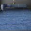 Tapis bleu marine marocain de haute qualité noué à la main