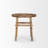 26" Brown Distressed Solid Wood End Table