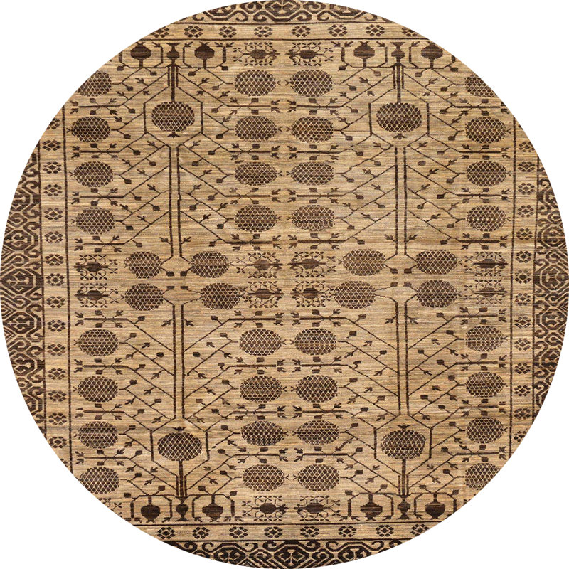 Abstract Indoor Rug, Round 6'